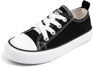 Sonsage Toddler Boys Girls Canvas Sneakers Soft Sole T-Strap Shoes Lightweight Comfy Classical Flats Non Skid Shoe for Little Kids