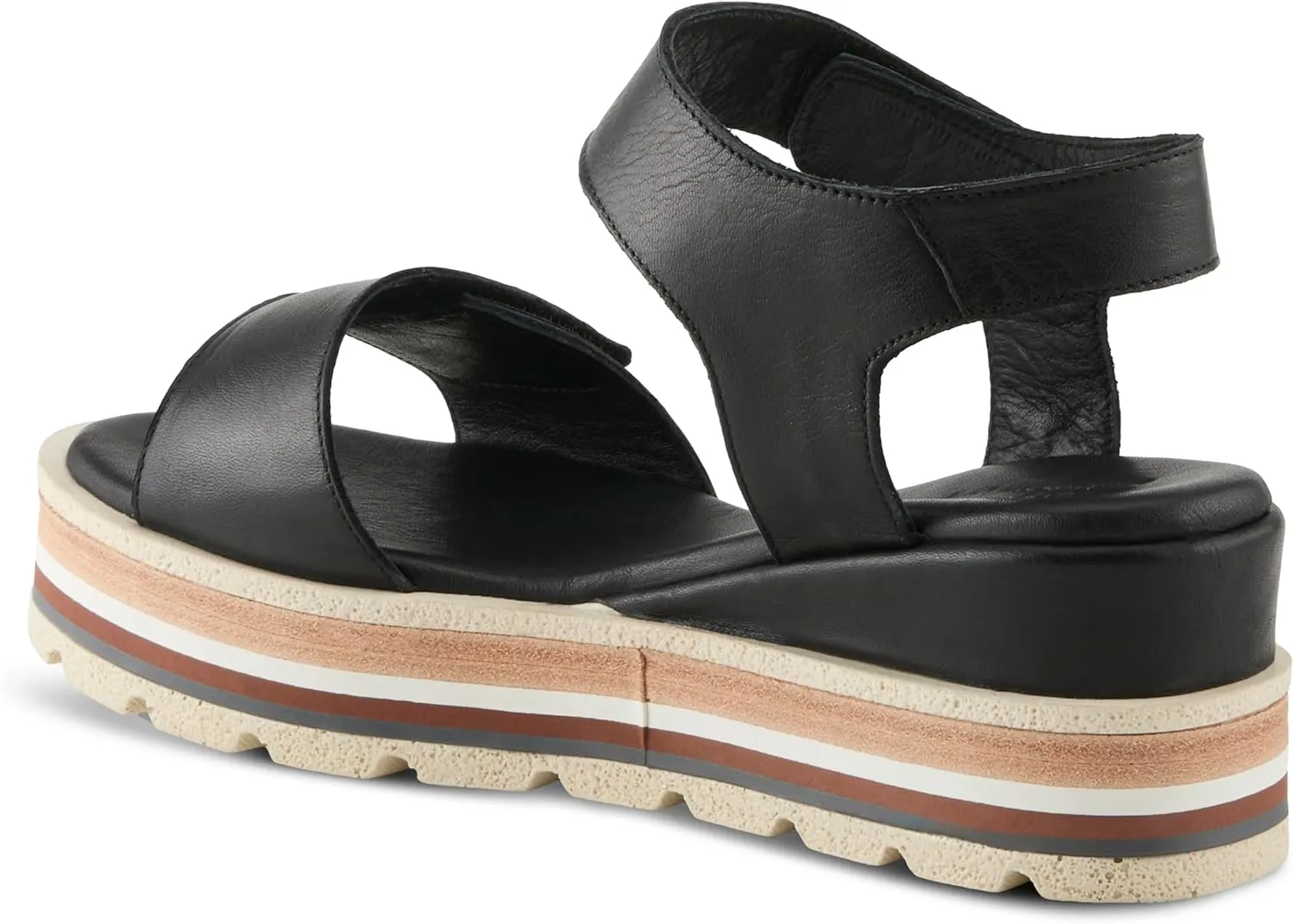 Spring Step Women's Hileman Leather Platform Sandal | Cushioned Footbed, Adjustable Strap, Flexible Sole – Comfortable Heel Sandals for All Day Wear