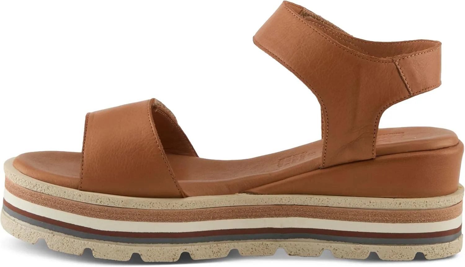 Spring Step Women's Hileman Leather Platform Sandal | Cushioned Footbed, Adjustable Strap, Flexible Sole – Comfortable Heel Sandals for All Day Wear