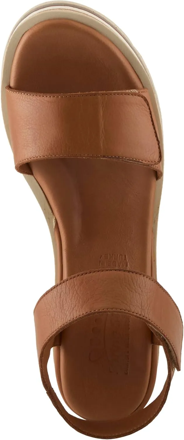 Spring Step Women's Hileman Leather Platform Sandal | Cushioned Footbed, Adjustable Strap, Flexible Sole – Comfortable Heel Sandals for All Day Wear