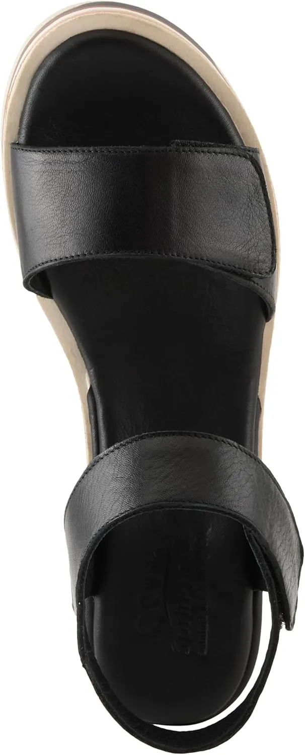Spring Step Women's Hileman Leather Platform Sandal | Cushioned Footbed, Adjustable Strap, Flexible Sole – Comfortable Heel Sandals for All Day Wear