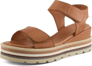 Spring Step Women's Hileman Leather Platform Sandal | Cushioned Footbed, Adjustable Strap, Flexible Sole – Comfortable Heel Sandals for All Day Wear