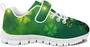 St. Patrick's Day Slip On Shoes for Girls Leaves Sneakers Size 11-2.5