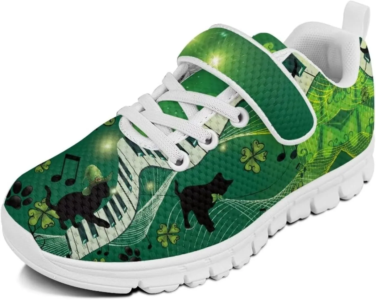 St. Patrick's Day Slip On Shoes for Girls Leaves Sneakers Size 11-2.5