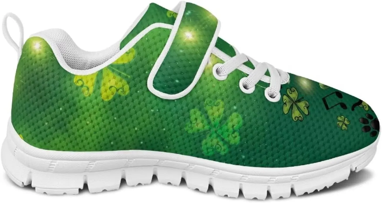 St. Patrick's Day Slip On Shoes for Girls Leaves Sneakers Size 11-2.5