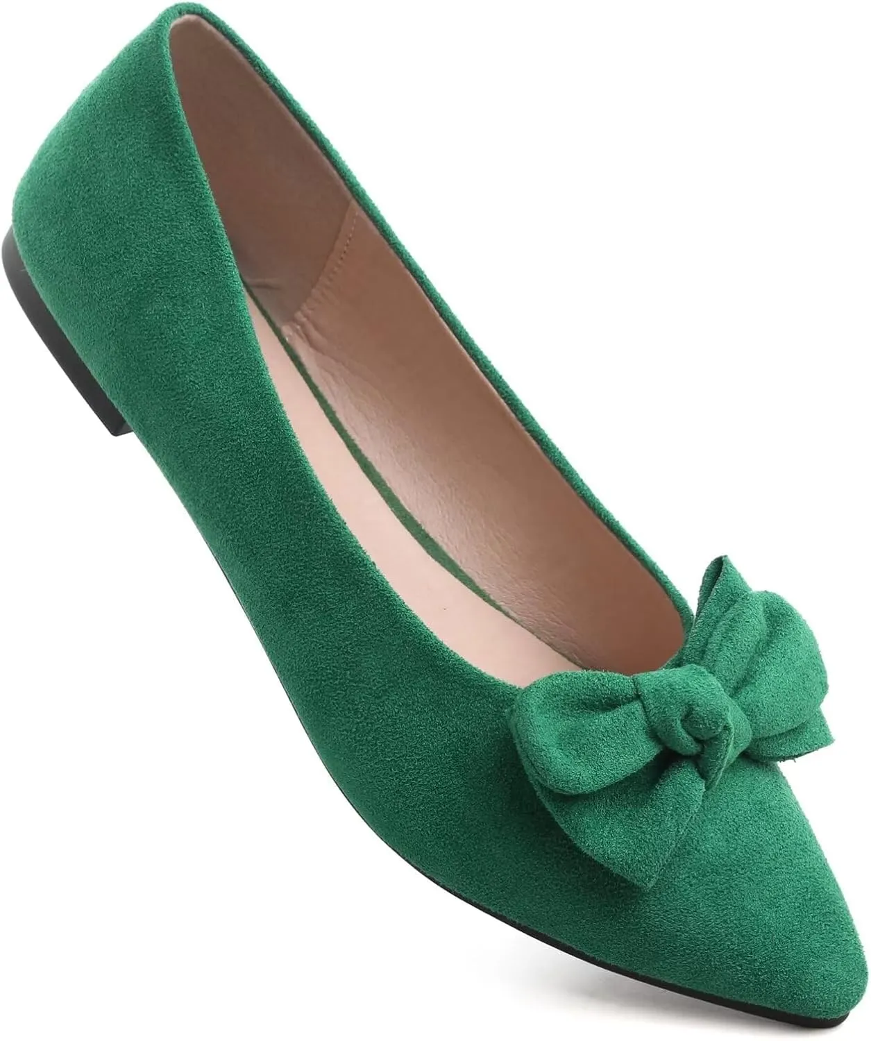 Stunner Womens Flats Fashion Pointed Toe Bowknot Dress Flats Casual Flats Comfortable Slip On Ballet Flats
