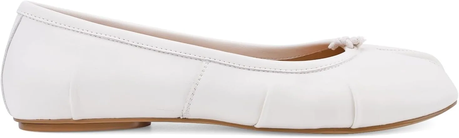 Tabi Ballet Flats for Women Dressy Casual Shoes Split Toe Wide Flats Light Weight Japanese Shoes