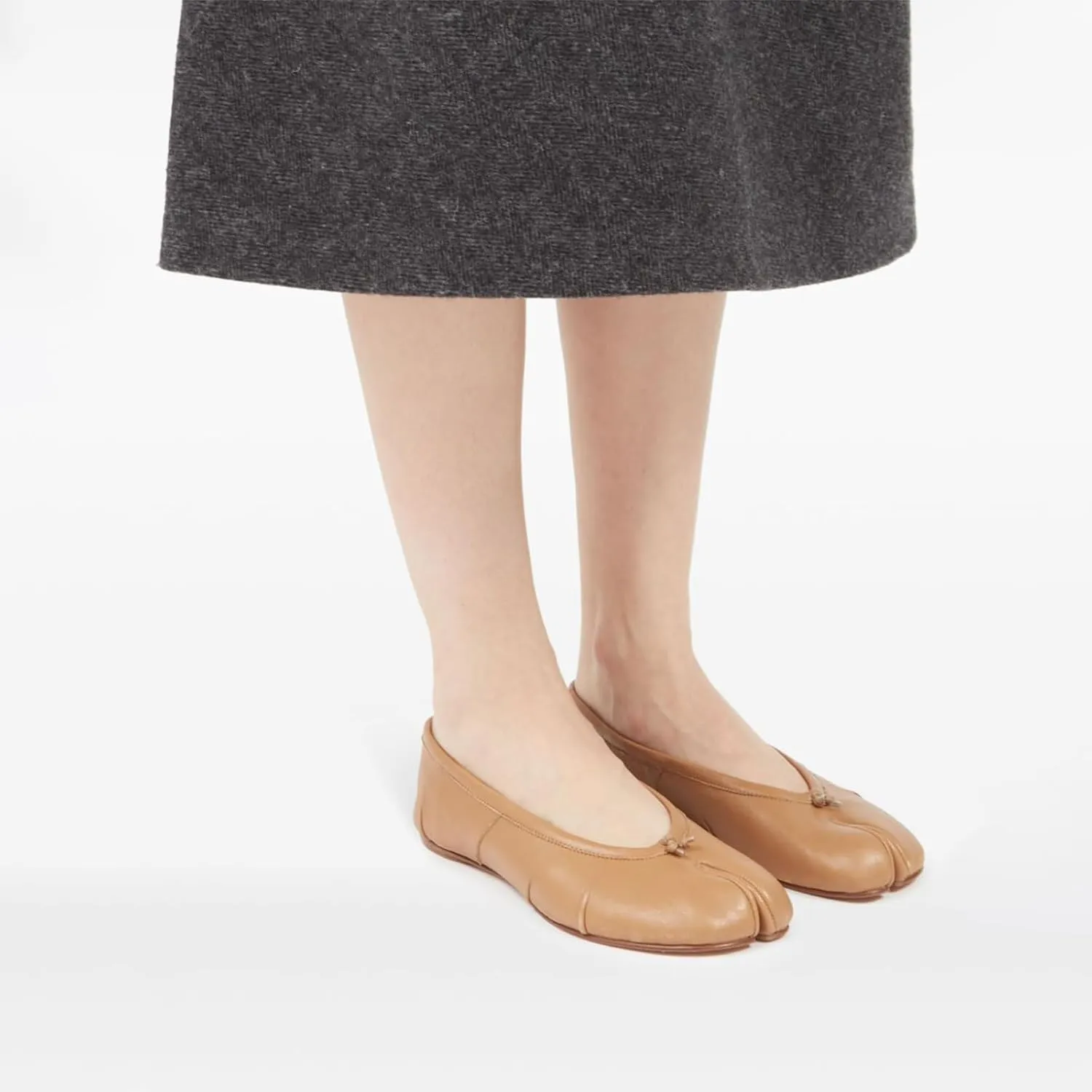 Tabi Ballet Flats for Women Dressy Casual Shoes Split Toe Wide Flats Light Weight Japanese Shoes