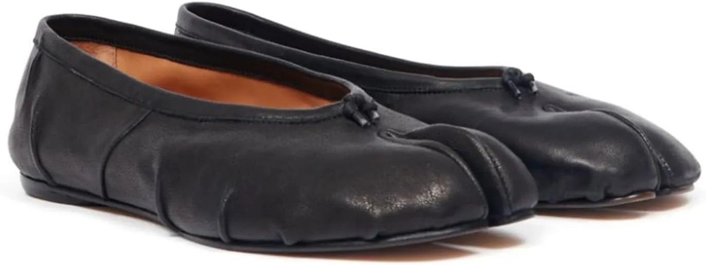Tabi Ballet Flats for Women Dressy Casual Shoes Split Toe Wide Flats Light Weight Japanese Shoes