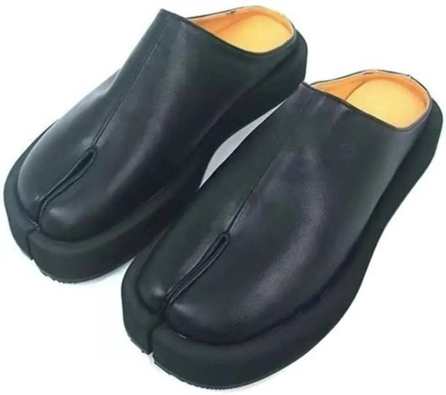 Tabi Shoes for Men Women Split Toe Loafers Alternative Non Slip Breathable Black Corporate Goth Rave Grunge Cute Kawaii Fashion Trendy Elegant Dressy Office Business Summer Outdoors