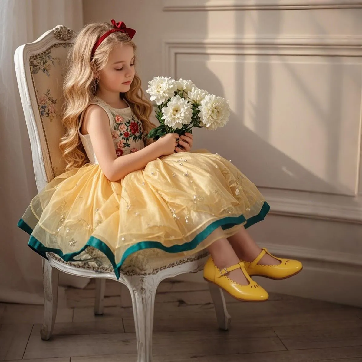 THEE BRON Girl's T-Strap Flats Toddler/Little Kid Ballet Mary Jane Party Dress Shoes