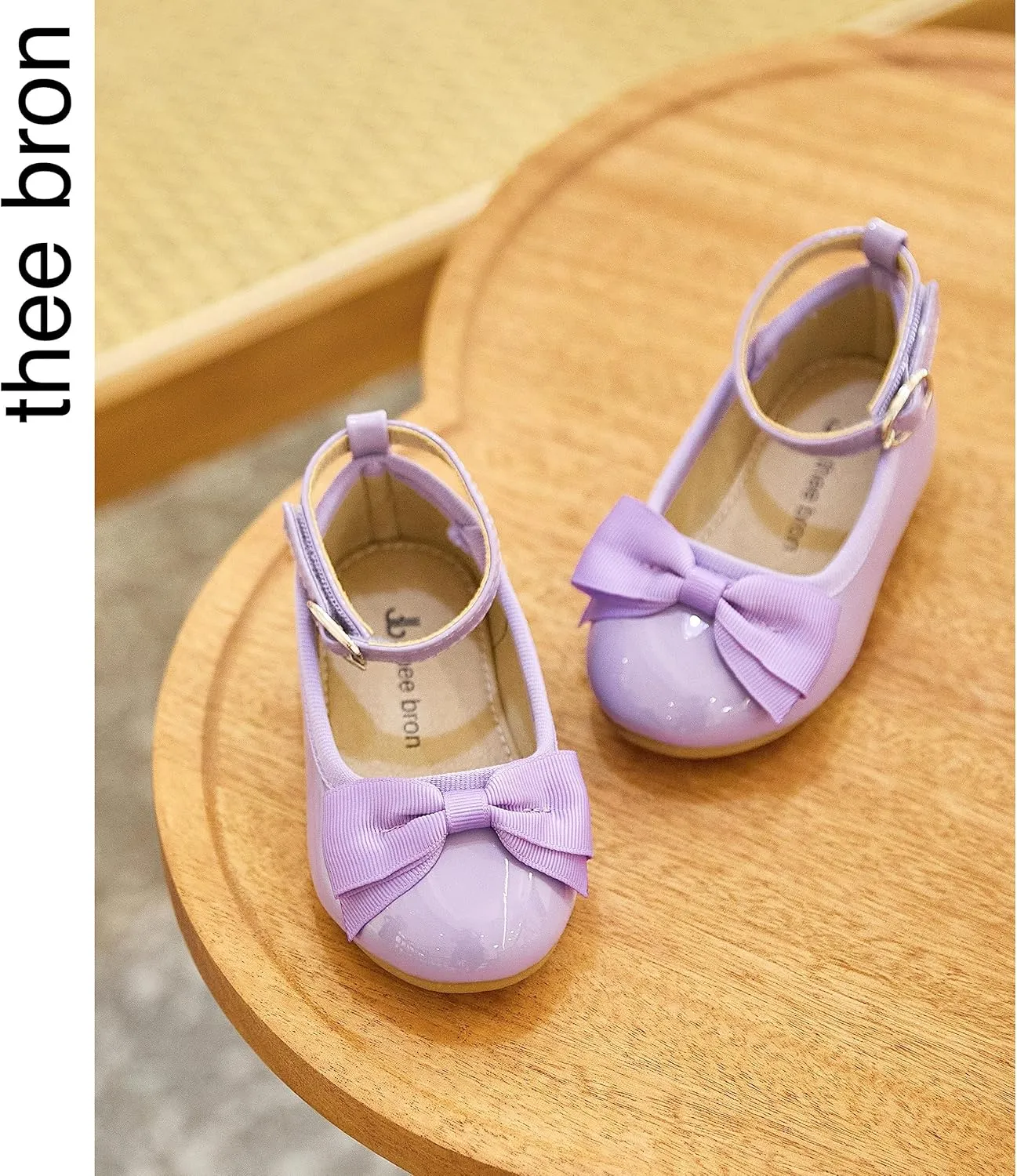 THEE BRON Toddler Girls Dress Shoes Ballet Mary Jane Flats Princess Costume Shoes