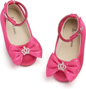 THEE BRON Toddler Girls Dress Shoes Ballet Mary Jane Flats Princess Costume Shoes