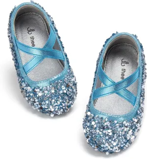 THEE BRON Toddler Girls Dress Shoes Ballet Mary Jane Flats Princess Costume Shoes