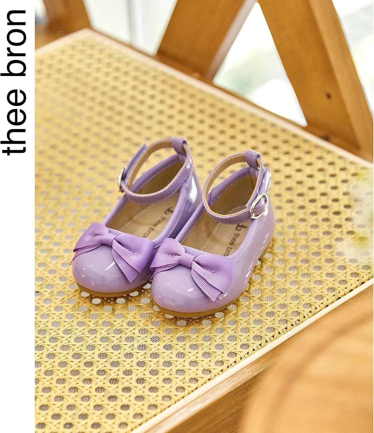 THEE BRON Toddler Girls Dress Shoes Ballet Mary Jane Flats Princess Costume Shoes