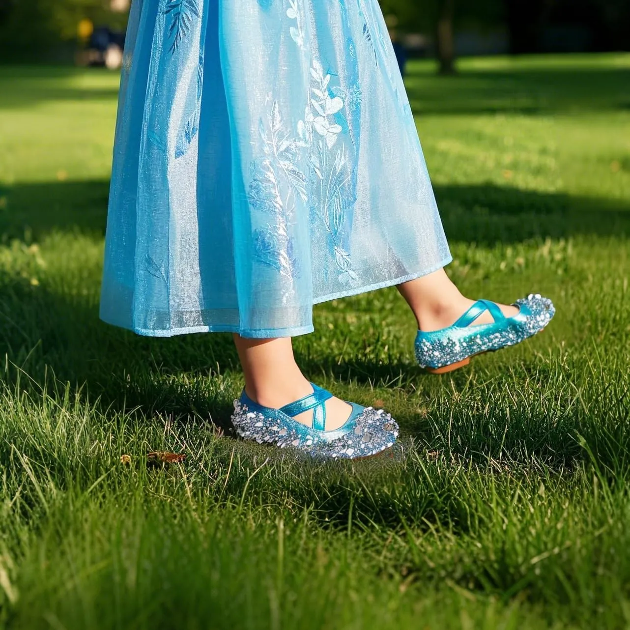 THEE BRON Toddler Girls Dress Shoes Ballet Mary Jane Flats Princess Costume Shoes