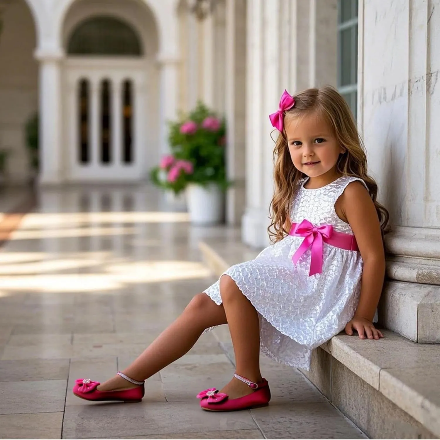 THEE BRON Toddler Girls Dress Shoes Ballet Mary Jane Flats Princess Costume Shoes