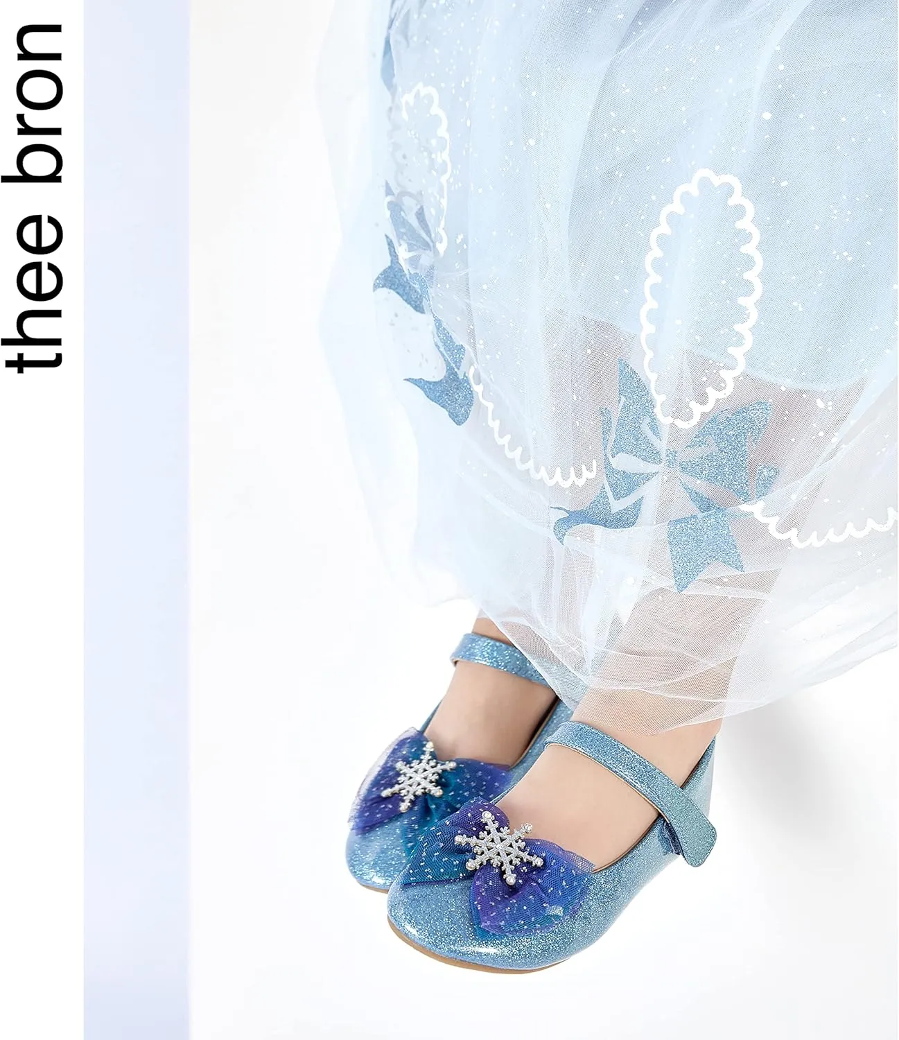 THEE BRON Toddler Girls Dress Shoes Ballet Mary Jane Flats Princess Costume Shoes