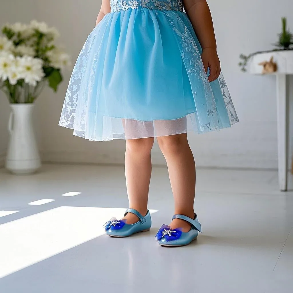 THEE BRON Toddler Girls Dress Shoes Ballet Mary Jane Flats Princess Costume Shoes