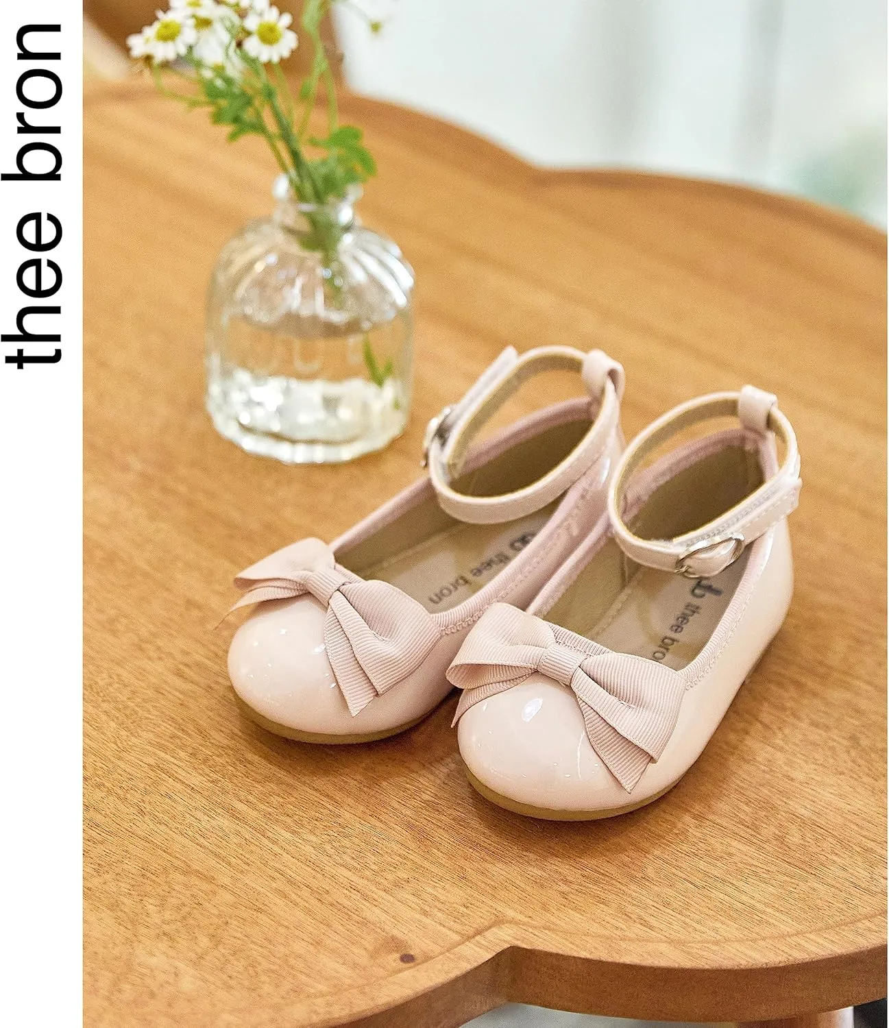THEE BRON Toddler Girls Dress Shoes Ballet Mary Jane Flats Princess Costume Shoes