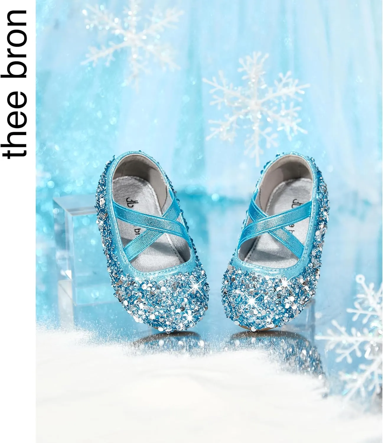 THEE BRON Toddler Girls Dress Shoes Ballet Mary Jane Flats Princess Costume Shoes