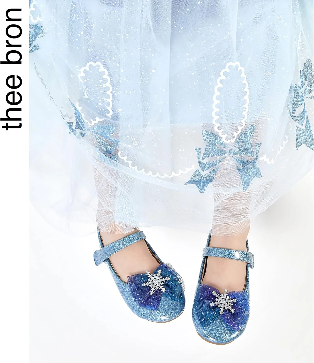 THEE BRON Toddler Girls Dress Shoes Ballet Mary Jane Flats Princess Costume Shoes