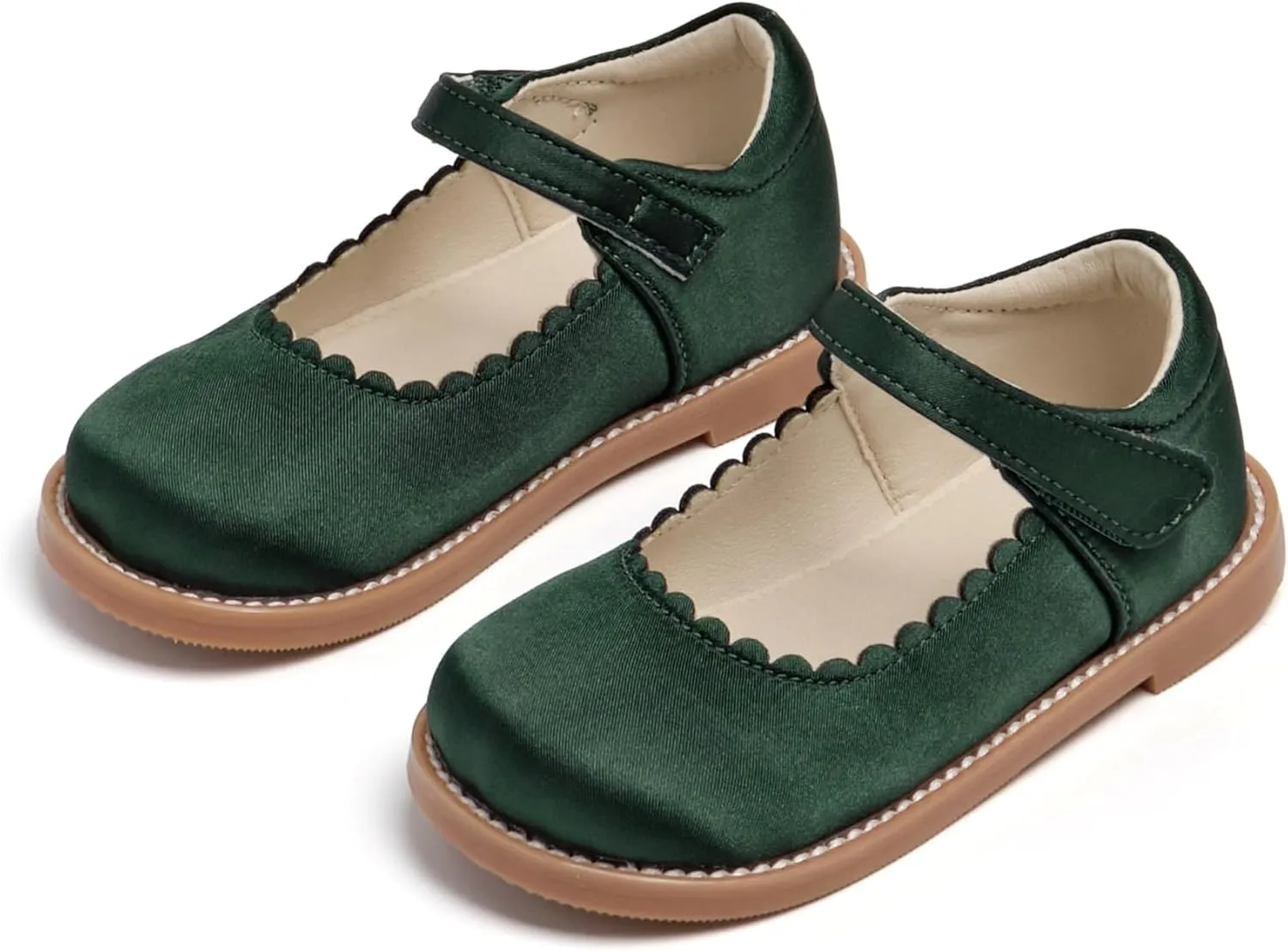 THEE BRON Toddler Girls Mary Jane Flats Kids School Uniform Party Dress Shoes