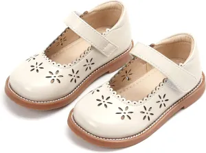 THEE BRON Toddler Girls Mary Jane Flats Kids School Uniform Party Dress Shoes