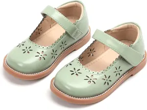 THEE BRON Toddler Girls Mary Jane Flats Kids School Uniform Party Dress Shoes