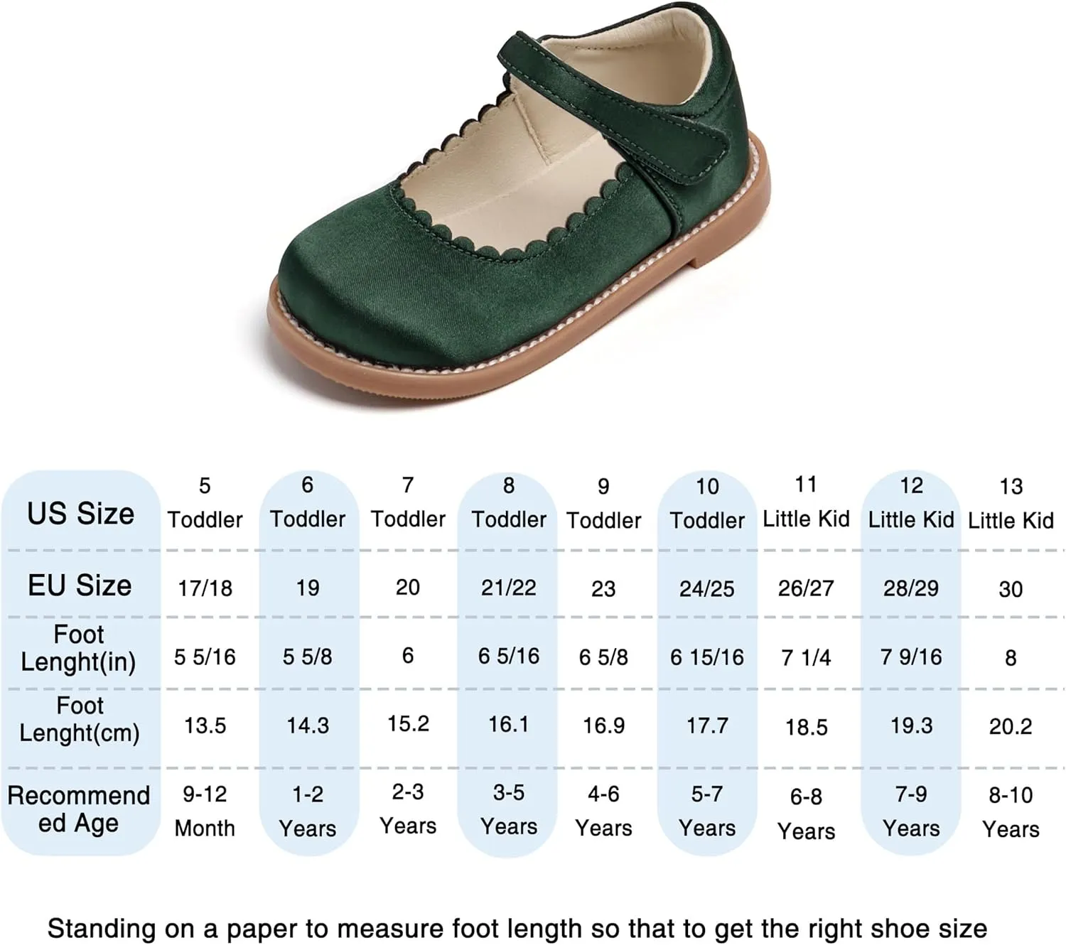 THEE BRON Toddler Girls Mary Jane Flats Kids School Uniform Party Dress Shoes