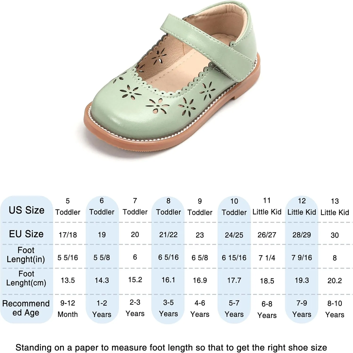 THEE BRON Toddler Girls Mary Jane Flats Kids School Uniform Party Dress Shoes