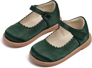THEE BRON Toddler Girls Mary Jane Flats Kids School Uniform Party Dress Shoes