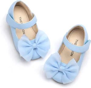 THEE BRON Toddler Girls Shoes Mary Jane Flats for Girls Ballerina Dress Shoes