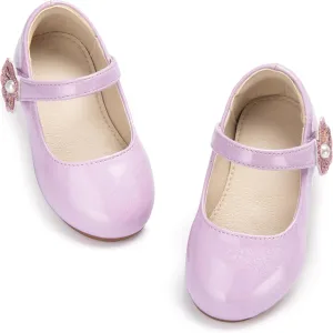 THEE BRON Toddler Girls Shoes Mary Jane Flats for Girls Ballerina Dress Shoes