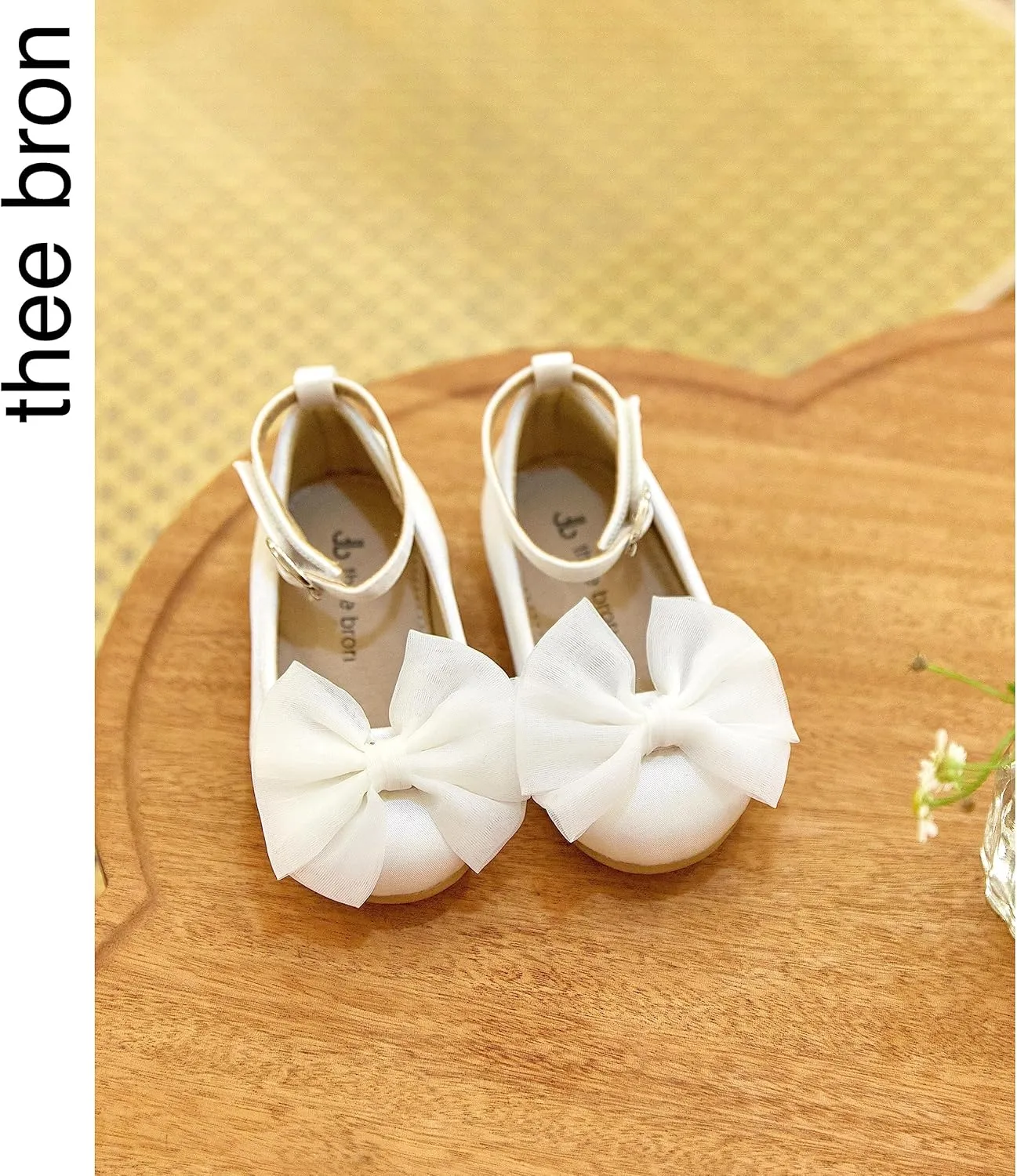 THEE BRON Toddler Little Girl Mary Jane Dress Shoes Princess Ballerina Flat Shoes