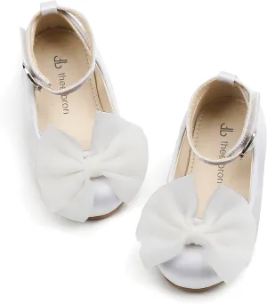 THEE BRON Toddler Little Girl Mary Jane Dress Shoes Princess Ballerina Flat Shoes