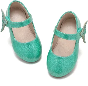 THEE BRON Toddler/Little Girl Mary Jane Flats Princess Dress Shoes
