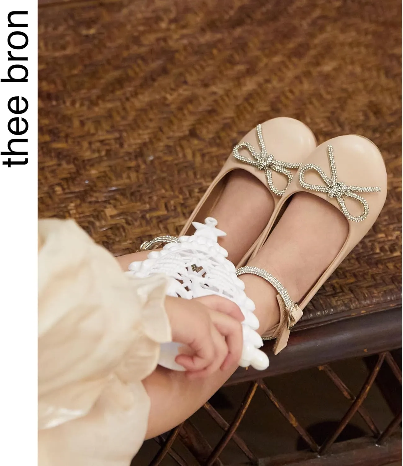 THEE BRON Toddler/Little Girl Mary Jane Flats Princess Dress Shoes