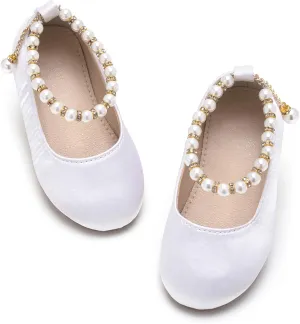 Toddler Ballet Flats for Girls - Princess Party Shoes Wedding & Dress