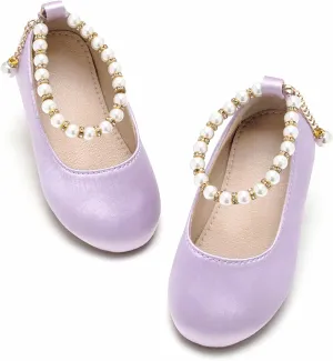Toddler Ballet Flats for Girls - Princess Party Shoes Wedding & Dress