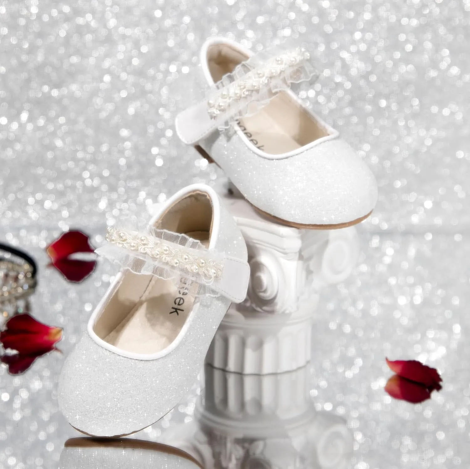 Toddler Ballet Flats for Girls - Princess Party Shoes Wedding & Dress