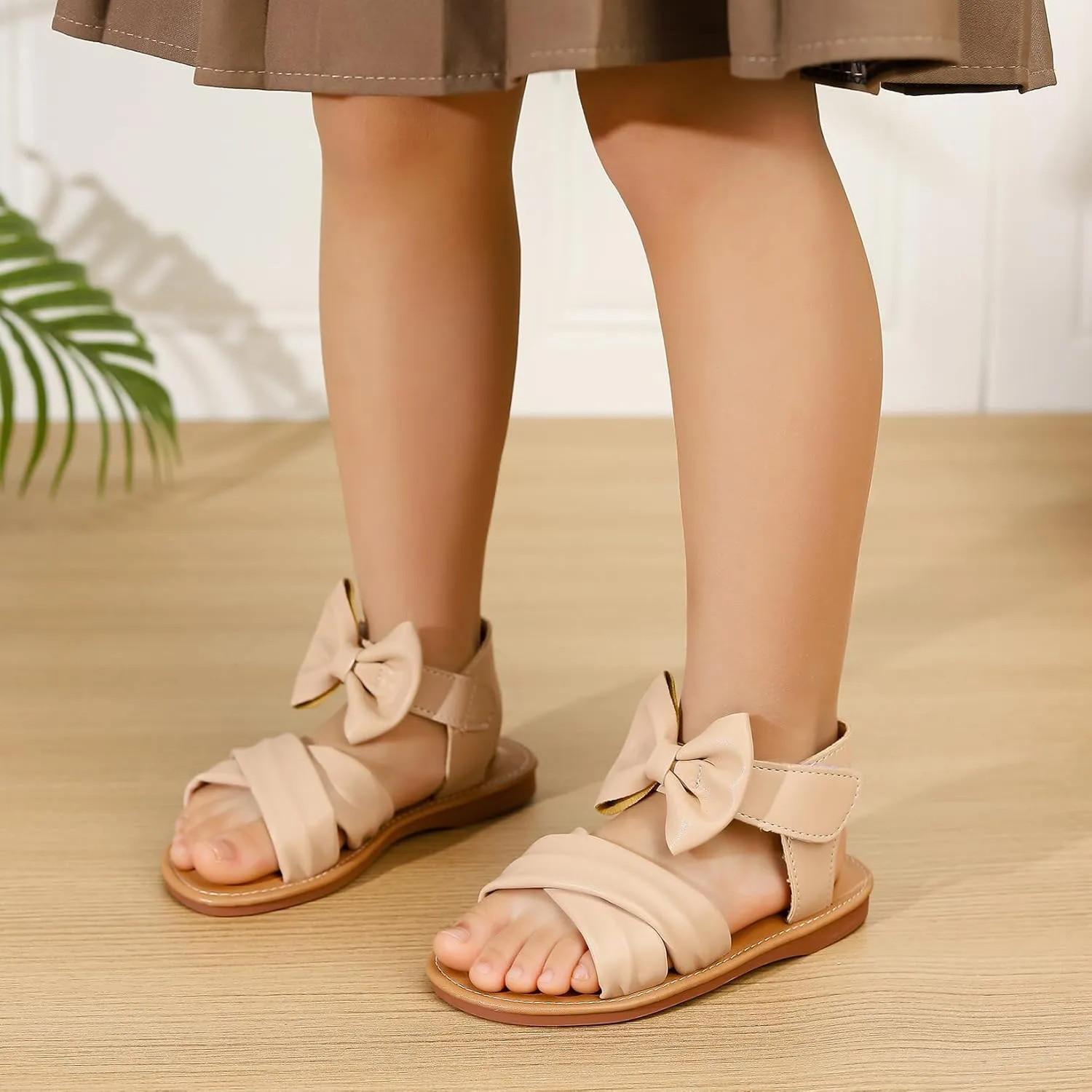 Toddler Girls Sandals Summer Flats Dress Shoes for Baby Little Kids Girl