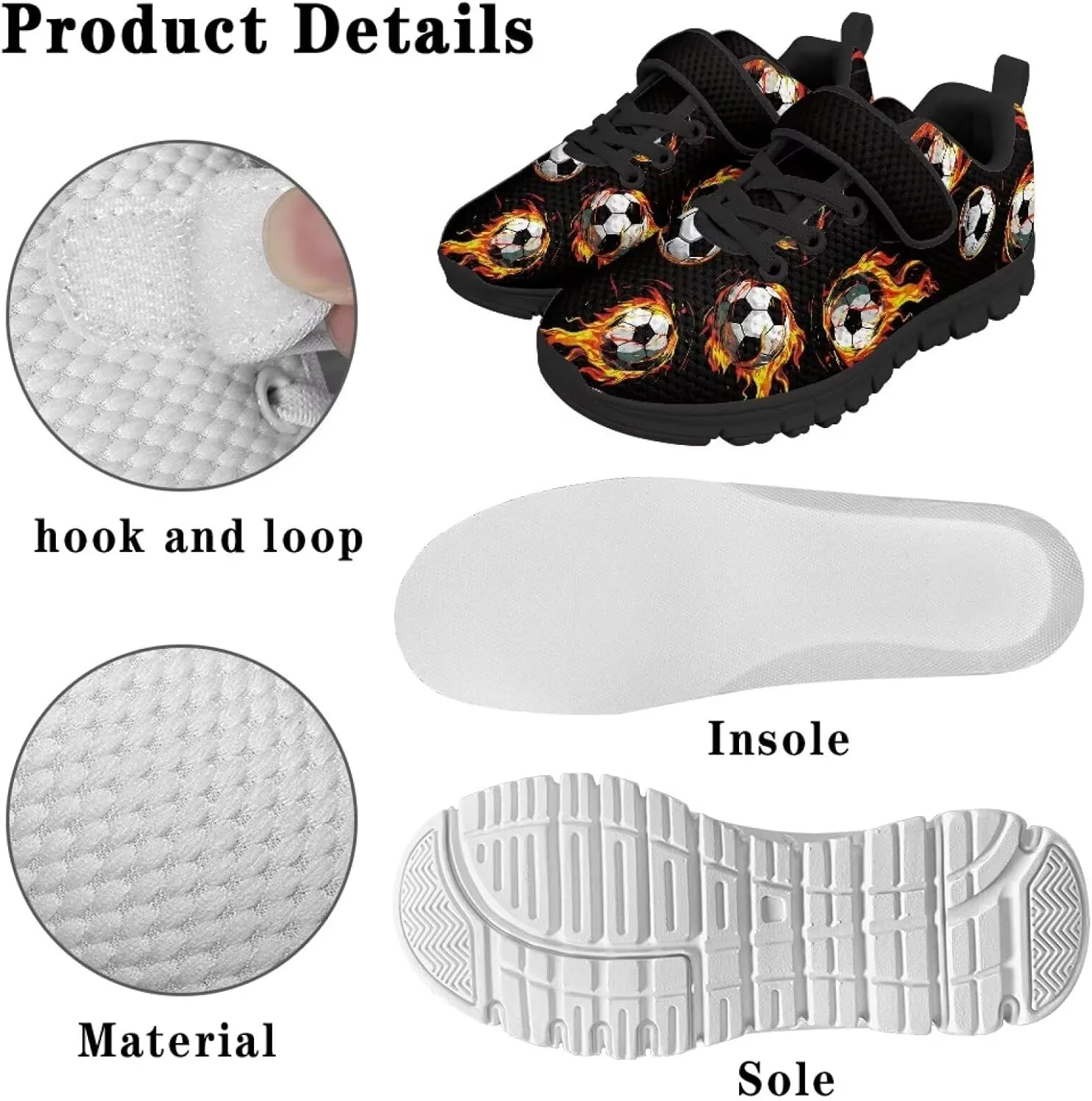 Toddler Sneakers Fashion Design Boys Tennis Shoes Breathable School Shoes