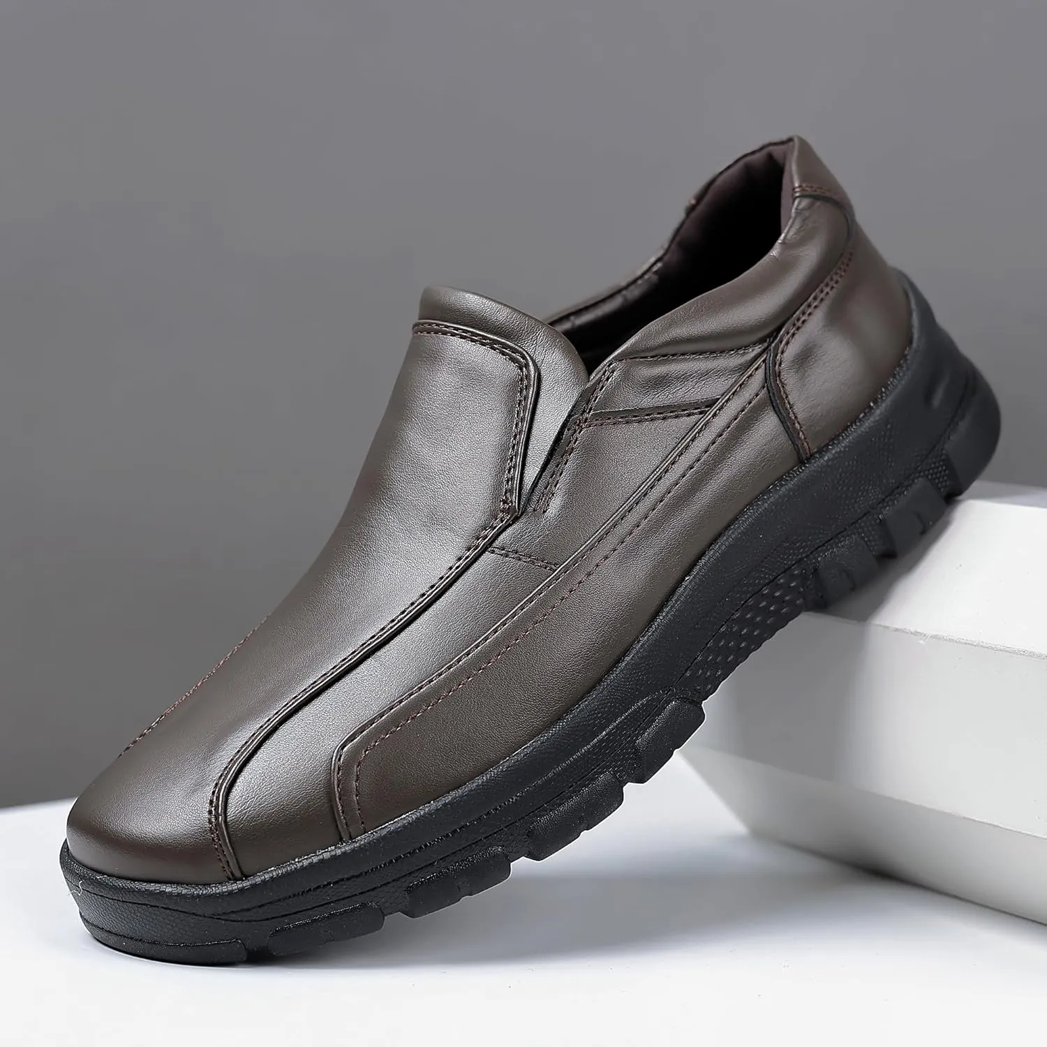 Trsorini Mens Casual Shoes Loafers Slip on Dress Business Office Premier Walking Lightweight Shoes Male