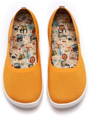 UIN Ballet Flats Shoes for Women Art Printed Wide Toe Casual Breathable Lightweight Slip On Women Loafers