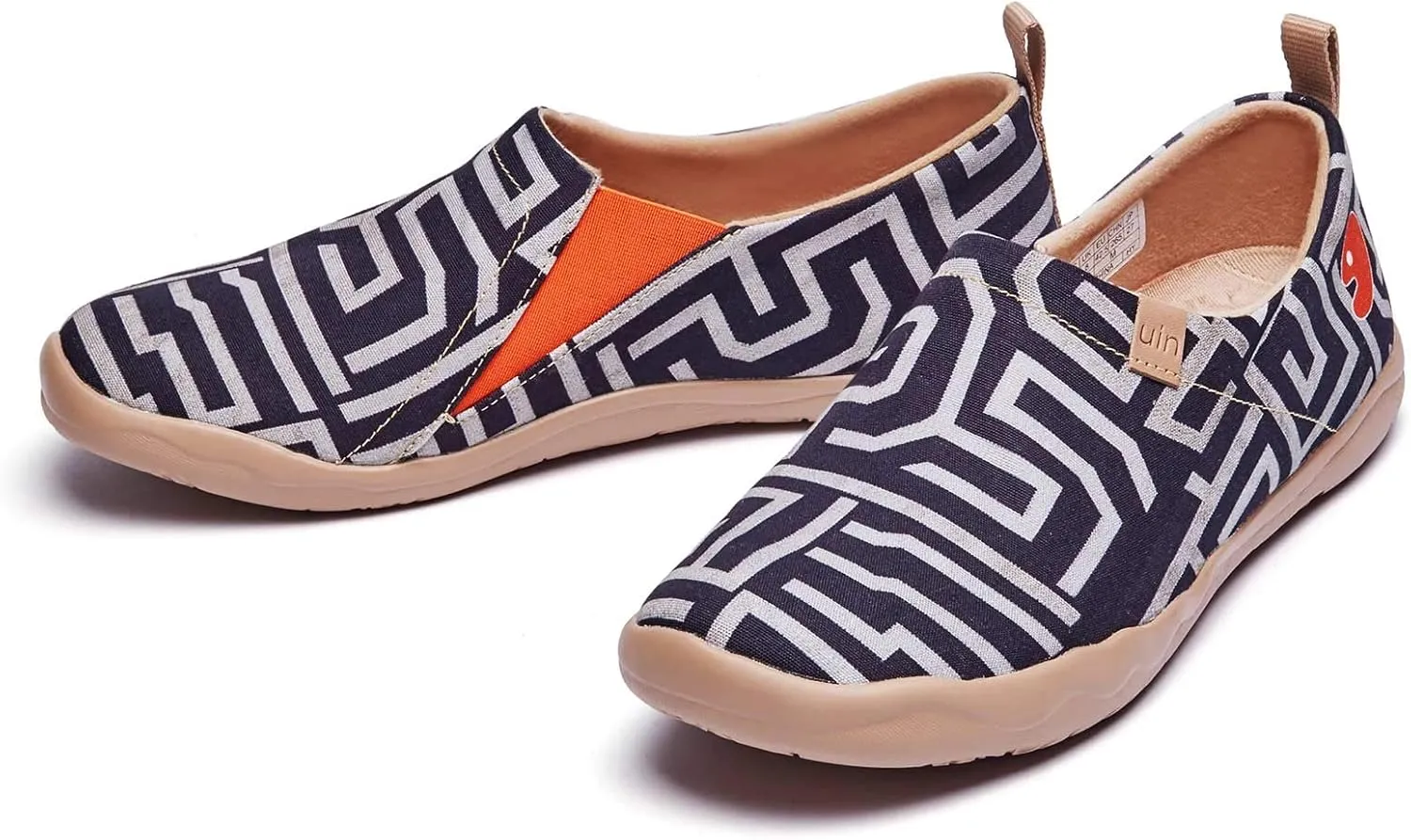 UIN Men's Art Design Travel Shoes Slip On Casual Loafers Stylish Lightweight Comfort Fashion Sneaker