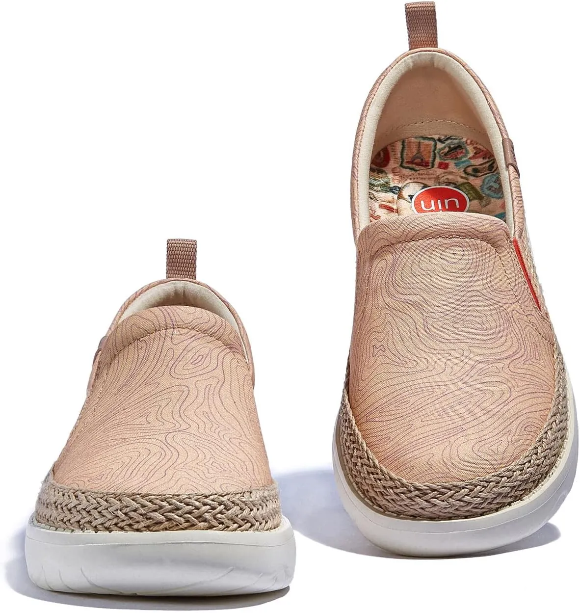 UIN Women's Art Painted Loafers Slip On Casual Travel Shoes Lightweight Comfort Walking Fashion Sneaker Tarragona Series