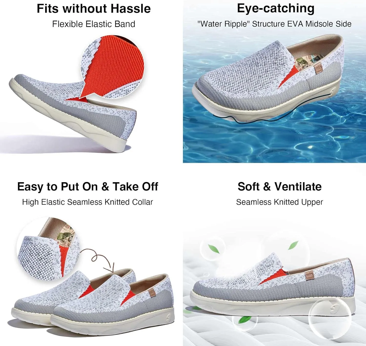 UIN Women's Art Painted Loafers Slip On Casual Travel Shoes Lightweight Comfort Walking Fashion Sneaker Tarragona Series