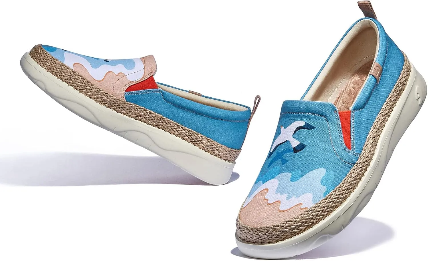UIN Women's Art Painted Loafers Slip On Casual Travel Shoes Lightweight Comfort Walking Fashion Sneaker Tarragona Series