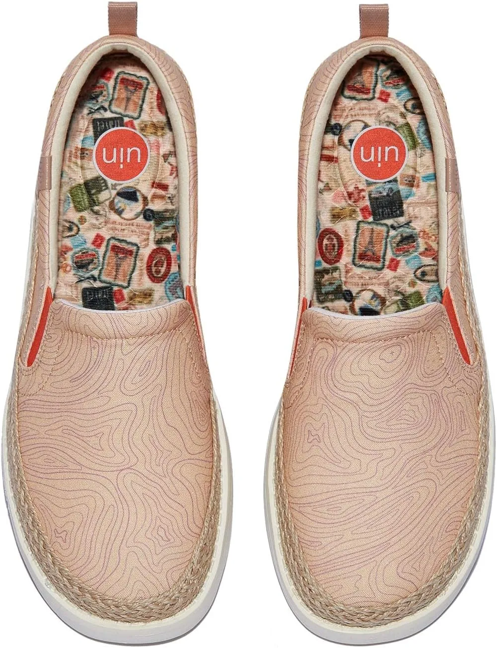UIN Women's Art Painted Loafers Slip On Casual Travel Shoes Lightweight Comfort Walking Fashion Sneaker Tarragona Series